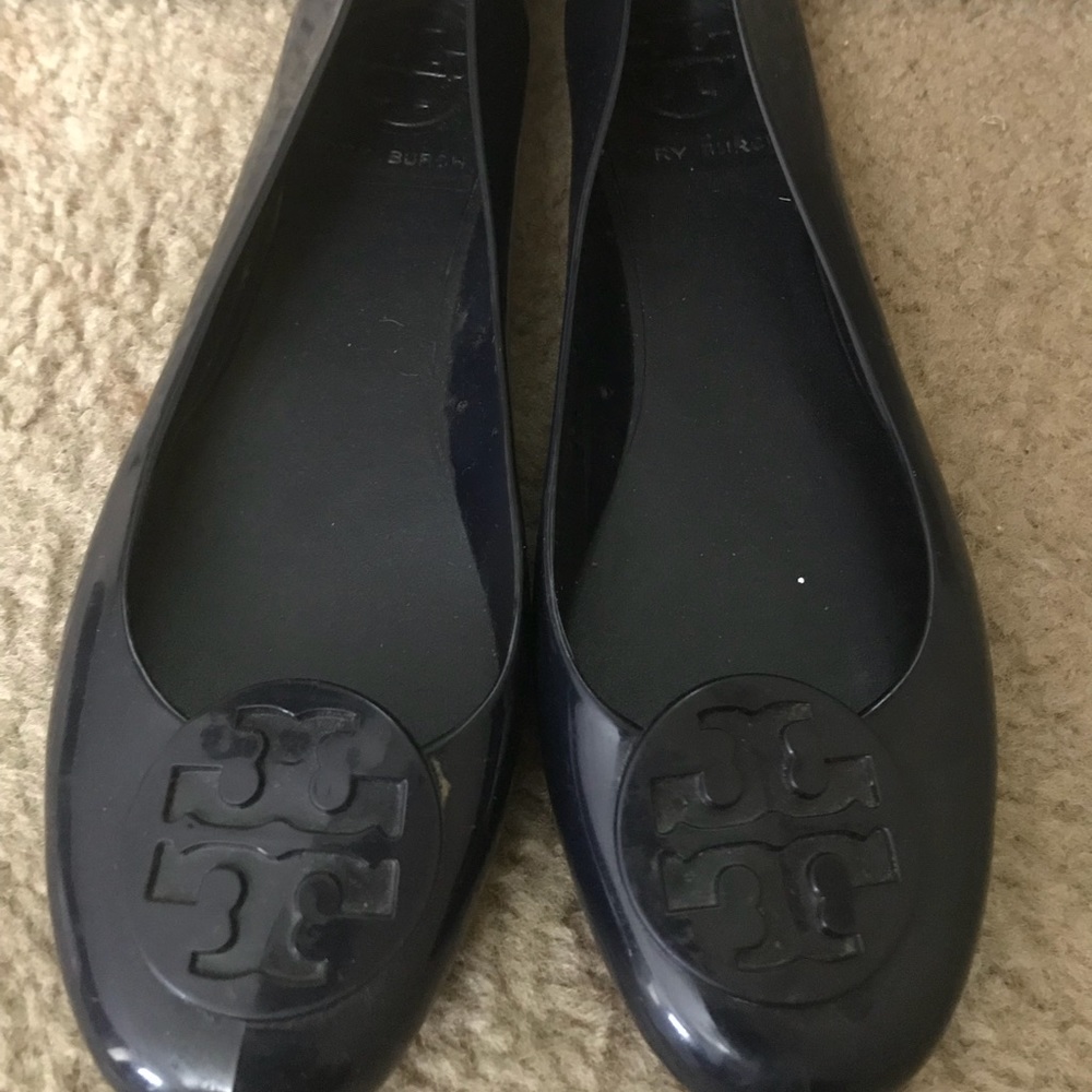 Tory Burch NavyJelly Reva Flats size 7.5